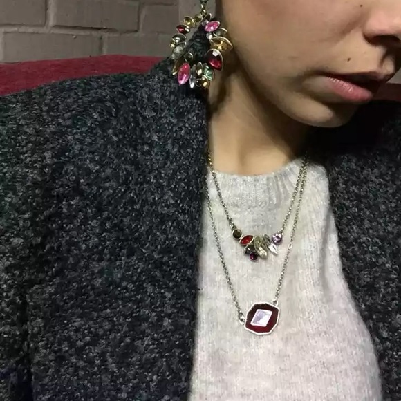 ‼️5 for $25 ‼️ Exquisite Statement Double Necklace - Picture 3 of 4